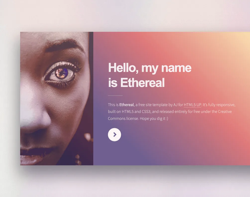 Screenshot del sistema di hosting di siti statici dell'app